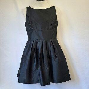 Alfred Sung Boatneck Fit & Flare Low Back Dress Black Size 6